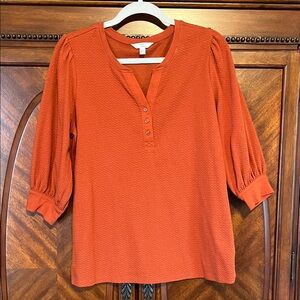 Time and Tru Women's Rust Blouse